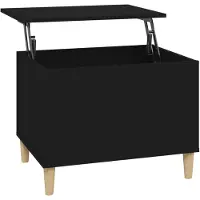 vidaXL Couchtisch Schwarz 60x44,5x45 cm Holzwerkstoff