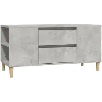 vidaXL TV-Schrank Betongrau 102x44,5x50 cm Holzwerkstoff