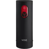 Wyne 07 - Akku-betriebener, vibrierender Saugmasturbator (schwarz)