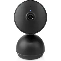 Nedis SmartLife Innenkamera - Full HD 1080p - Pan tilt - Cloud Storage (optional) / microSD (not enthalten) - Nachtsicht - Dunkelgrau / Weiss