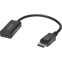 Kensington VP4000, HDMI, DisplayPort, Schwarz, Männlich/weiblich, HDMI, Mac OS 10.6, Mac OS 10.7, Mac OS 10.8, Windows 10, Windows 7, Windows 8