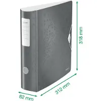 Leitz Ordner Active Wow A4 80mm Polyfoam sortiert | Gr.: onesize