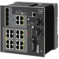 Cisco Industrial Ethernet 4000 Series - Switch - managed - 4 x Gigabit SFP + 8 x 10/100/1000 (PoE+) + 4 x Kombi-Gigabit-SFP - an DIN-Schiene montierbar - PoE+ - DC power - TAA-konform