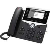 Cisco 8811, IP-Telefon, Schwarz, Kabelgebundenes Mobilteil, Tisch/Wand, LCD, 800 x 480 Pixel