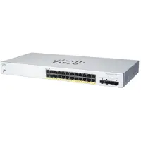 Cisco CBS220-24FP-4G, Managed, L2, Gigabit Ethernet (10/100/1000), Power over Ethernet (PoE), Rack-Einbau