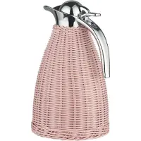 Ib Laursen Thermoskanne Rosa Poly-Rattan Geflecht 1,5 Liter | Gr.: onesize