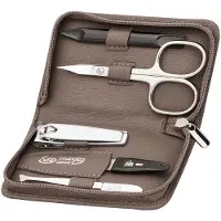 Erbe Manicure Etuis Manicure-Etui mit Reißverschluss, 5-teilig, Taupe 1 Stk.