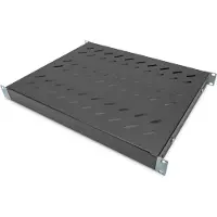 Digitus Fachboden für 483 mm (19")-Schränke 600 mm Tiefe (schwarz, 1 Höheneinheit)