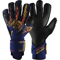 Reusch Attrakt Duo Evolution TW-Handschuhe Blau Gold Schwarz F4411 || Größe 10,5