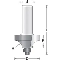 Hikoki Profilfräser 8mm ovolo mit Kugellager 22.2x55x4.8