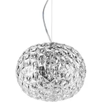 Kartell Planet Pendelleuchte Kristall - , Planet, Transparent, für Wohnzimmer, Kunststoff, Design