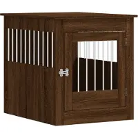 vidaXL Hundekäfig im Möbelstil Braun Eichen-Optik 64,5x80x71 cm