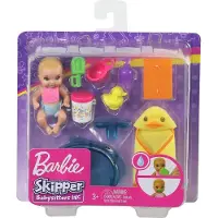 Barbie Skipper Babysitters Inc. Badezeit-Baby Puppe und Zubehör, Babypuppe, Geschlechtsneutral, 3 Jahr(e), Mädchen, 50 mm, Mehrfarbig