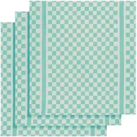 De Witte Lietaer Geschirrtuch Groom Aqua (3er Set)