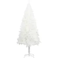 The Living Store Künstlicher Weihnachtsbaum Naturgetreue Nadeln Weiß 120 cm