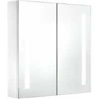 The Living Store LED-Spiegelschrank 60x14x62 cm