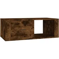 vidaXL Couchtisch Räuchereiche 100x50,5x35 cm Holzwerkstoff