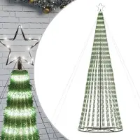 vidaXL LED Weihnachtsbaum 688 LEDs Kaltweiß 300 cm 358069