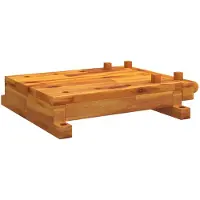 The Living Store Werkbankplatte mit Schraubstock 52x44x9,5 cm Massivholz Akazie