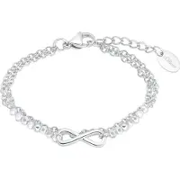 s.Oliver Armschmuck für Mädchen, Edelstahl, Glasstein | Infinity