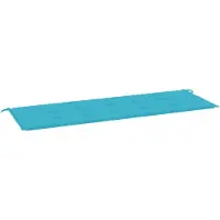 vidaXL Gartenbank-Auflage Türkis 150x50x4 cm Oxford-Gewebe