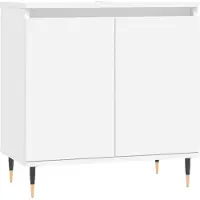 vidaXL Badezimmerschrank Weiß 58x33x60 cm Holzwerkstoff
