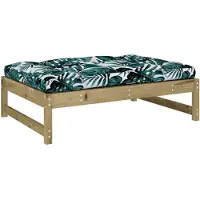 vidaXL Gartenhocker 120x80 cm Kiefernholz Imprägniert