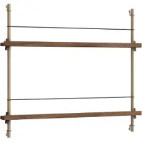 MOEBE - Magazine Shelving 65 Regal Smoked Oak/Warm Grey