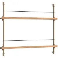 MOEBE - Magazine Shelving 65 Regal Oak/Warm Grey