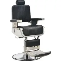 vidaXL Friseurstuhl Schwarz 68x69x116 cm Kunstleder