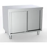 CombiSteel Arbeitsschrank mit Schiebetüren aus Edelstahl 1800x600x850mm