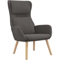 vidaXL Relaxsessel Dunkelgrau Samt