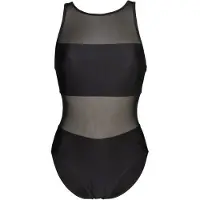 Arena - Women's Mesh Panels Swimsuit Vent Back - Badeanzug Gr 34 schwarz