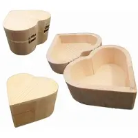 Playwood Holzbox Herzform, 10 cm