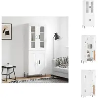 vidaXL Highboard Weiß 69,5x34x180 cm Holzwerkstoff