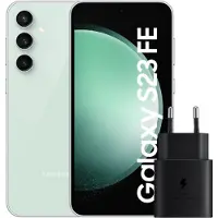 Samsung Galaxy S23 FE 128GB Grün 5G + Ladegerät 25 Watt Schwarz