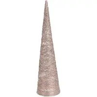 Bigbuy Kegelförmiger Baum mit 40 Leds 80cm vergoldet