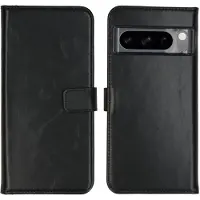 Selencia Google Pixel 8 Pro Hülle - Echtes Leder - - Klapphülle - Schwarz