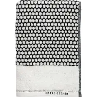 Mette Ditmer - GRID towel 50x100 - Black