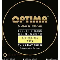 Optima 2399.L 24K Gold Strings Long Scale Medium