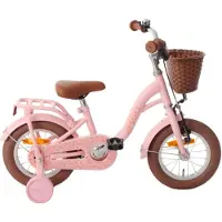 AMIGO Spiel + Freizeit GmbH AMIGO Kinderfahrräder Mädchen Fairy 12 Zoll Mädchen Rücktrittbremse Lachsfarben