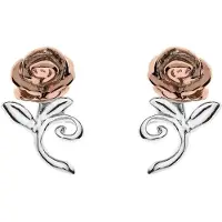 Disney Ohrringe Schöne und das Biest Rose, 925 Sterling Silber