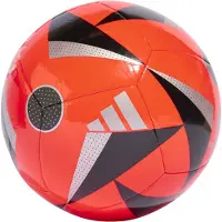 Adidas Fussballliebe Club Trainingsball EM 2024 Rot Schwarz Silber