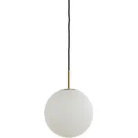 Light & Living - Hängeleuchte Medina - Weiß - Ø25cm Hängelampe - Esstischlampe - Wohnzimmerlampe - Schlafzimmerlampe - Wohnzimmer