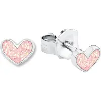 Prinzessin Lillifee Ohrschmuck für Mädchen, Sterling Silber 925, Herz