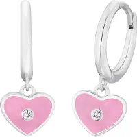 Prinzessin Lillifee Ohrschmuck für Mädchen, 925 Sterling Silber, Zirkonia (synth.) | Herz