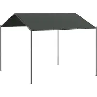 vidaXL Gartenpavillon Anthrazit 4x4 m Stahl und Stoff