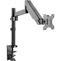 Techly Schreibtischhalterung mit Gasdruckfeder für LCD TV LED 17-32 schwarz Grau ICA-LCD-516B
