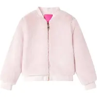 vidaXL Kinderjacke Kunstpelz Zartrosa 116