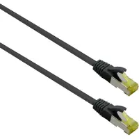 Helos Patchkabel Cat 6a Superflex S/FTP RJ45 schwarz 25m AWG27/7 GHMT